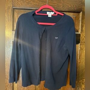 Vineyard Vines 3/4 sleeve Navy cardigan - size large